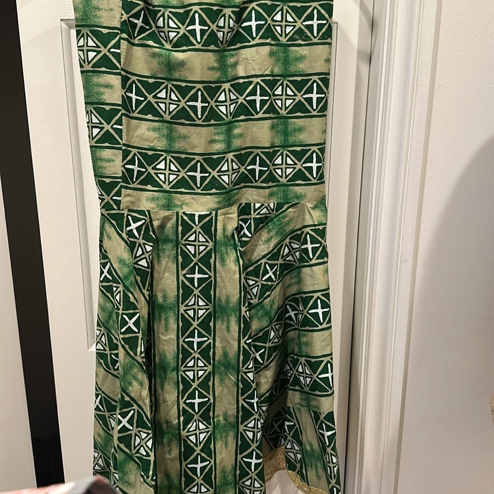 African Ankara Fit and Flare Traditional Wax Print Skirt from Nigeria L/XL - Picture 2 of 5
